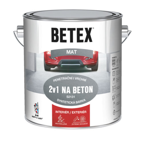 BETEX 2v1 NA BETON, syntetická farba na betón a minerálne povrchy